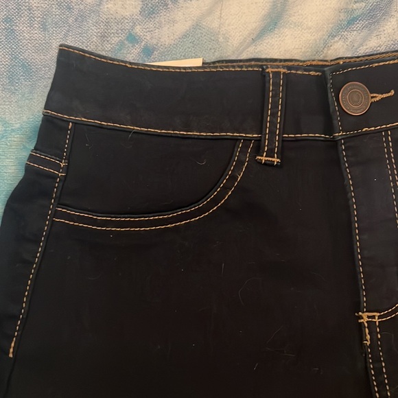 Dark blue denim shorts - Picture 6 of 9